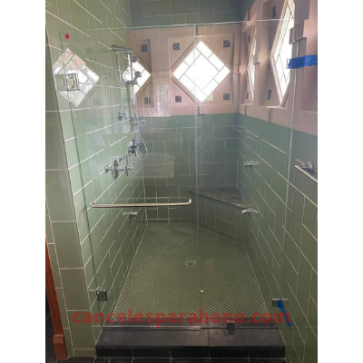 Canceles para baño de cristal templado